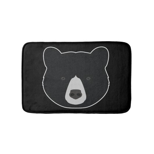 Schwarzer Bär Badematte (Vorderseite)