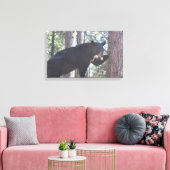Schwarzer Bär, Canvas Prints Leinwanddruck (Insitu (Wohnzimmer))