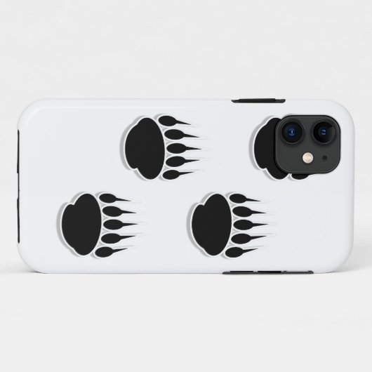 Schwarzer Bär Case-Mate iPhone Hülle (Rückseite (Horizontal))