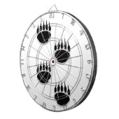 Schwarzer Bär Dartscheibe (Vorderseite rechts)