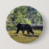 Schwarzer Bär durch eine Ranch-Weide Button (Vorderseite)