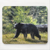Schwarzer Bär durch eine Ranch-Weide II Mousepad (Vorne)