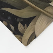 Schwarzer Bär farbenfrohe Tulip-Blume Fleecedecke (Ecke)