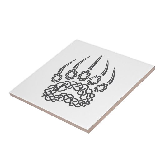 Schwarzer Bär Fliese (Seite)