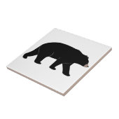 Schwarzer Bär Fliese (Seite)