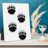 Schwarzer Bär Fotoplatte (Seite)