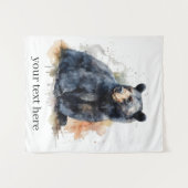 Schwarzer Bär, Gewürzkunst Wandteppich (Vorderseite (Horizontal))