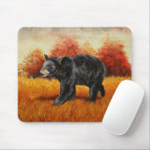 Schwarzer Bär Herbst Mousepad (Mit Mouse)