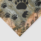 Schwarzer Bär Herbstblätter Seidenpapier (Ausschnitt)