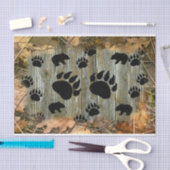 Schwarzer Bär Herbstblätter Seidenpapier (Handwerk)