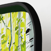 Schwarzer Bär im Birnenwald Pickleball Schläger (Linke Seite)