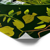 Schwarzer Bär im Birnenwald Poster (Ecke)