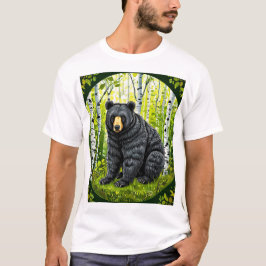 Schwarzer Bär im Birnenwald T-Shirt