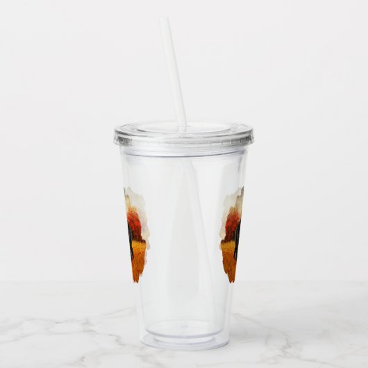 Schwarzer Bär im Herbstwald Acryltrinkbecher (Links)