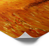 Schwarzer Bär im Herbstwald Poster (Ecke)