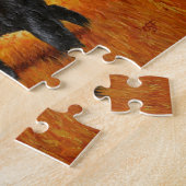 Schwarzer Bär im Herbstwald Puzzle (Seite)