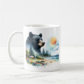 Schwarzer Bär im Sommer Kaffeetasse (Links)
