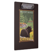 Schwarzer Bär im Wald - Berg-Haube, Oregon Klemmbrett (Rechts)