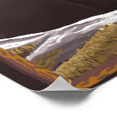 Schwarzer Bär im Wald Colorado Poster (Ecke)