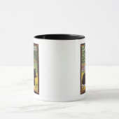 Schwarzer Bär im Wald - Dawson, Alaska Tasse (Zentrum)