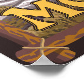 Schwarzer Bär im Wald - Glacier National Park, MT Poster (Ecke)