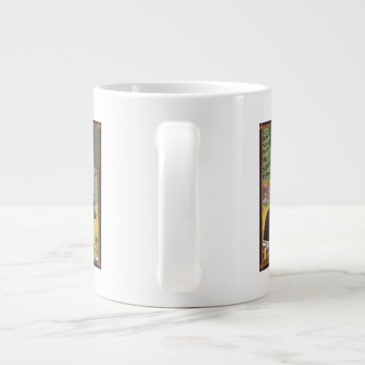 Schwarzer Bär im Wald - Idaho Jumbo-Tasse (Rückseite)