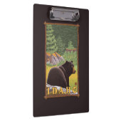 Schwarzer Bär im Wald - Idaho Klemmbrett (Rechts)