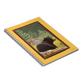 Schwarzer Bär im Wald - Idaho Notizblock (Rechte Seite)