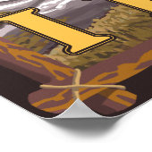 Schwarzer Bär im Wald - Idaho Poster (Ecke)