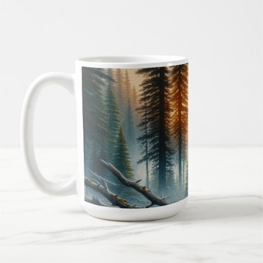 Schwarzer Bär im Wald Kaffeetasse (Links)