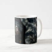 Schwarzer Bär im Wald Kaffeetasse (VorderseiteRechts)