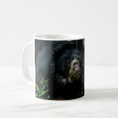 Schwarzer Bär im Wald Kaffeetasse (Vorderseite Links)