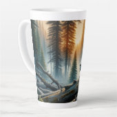 Schwarzer Bär im Wald Milchtasse (Linke Ecke)