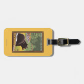 Schwarzer Bär im Wald - Nordkaskaden, Washingto Gepäckanhänger (Vorderseite horizontal)