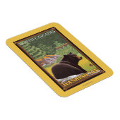 Schwarzer Bär im Wald - Nordkaskaden, Washington Magnet (Rechte Seite)
