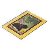 Schwarzer Bär im Wald - Nordkaskaden, Washington Notizblock (Linke Seite)