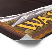 Schwarzer Bär im Wald - Olympischer Nat'l Park, WA Poster (Ecke)