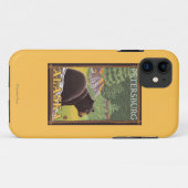 Schwarzer Bär im Wald - Petersburg, Alaska Case-Mate iPhone Hülle (Rückseite (Horizontal))