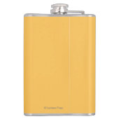 Schwarzer Bär im Wald - Petersburg, Alaska Flachmann (Rückseite)