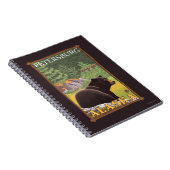 Schwarzer Bär im Wald - Petersburg, Alaska Notizblock (Rechte Seite)