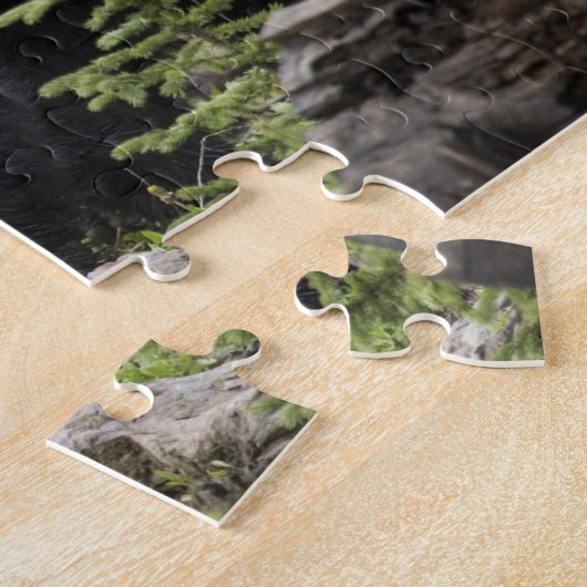 Schwarzer Bär im Wald Puzzle (Seite)