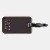 Schwarzer Bär im Wald - Seward, Alaska Gepäckanhänger (Rückseite horizontal)