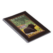 Schwarzer Bär im Wald - Seward, Alaska Notizblock (Rechte Seite)