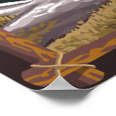 Schwarzer Bär im Wald - Sun River, Oregon Poster (Ecke)