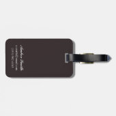 Schwarzer Bär im Wald - Washington Gepäckanhänger (Rückseite horizontal)