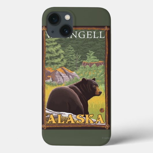 Schwarzer Bär im Wald - Wrangell, Alaska Case-Mate iPhone Hülle (Rückseite)