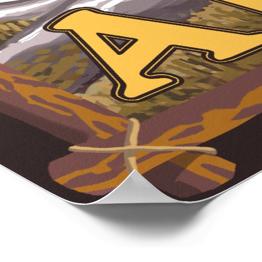 Schwarzer Bär im Wald - Wrangell, Alaska Poster (Ecke)