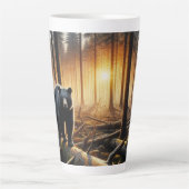 Schwarzer Bär in der Waldszene Milchtasse (Vorderseite)