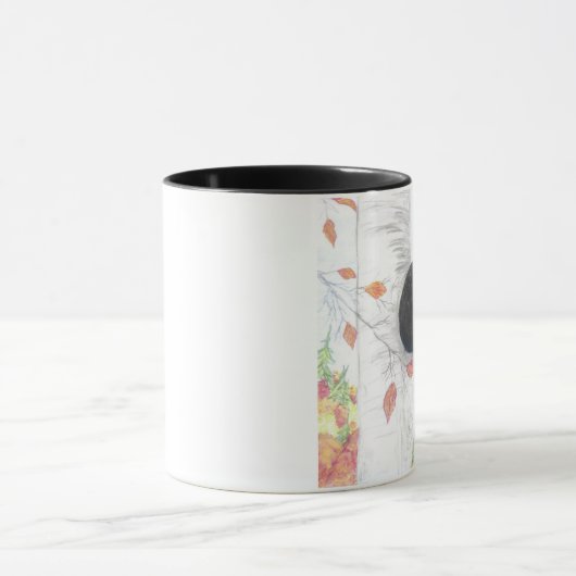 Schwarzer Bär in einem Berchbaum Tasse (Zentrum)