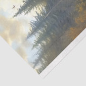 Schwarzer Bär in einem Fluss Illustration Dekoupag Seidenpapier (Ausschnitt)